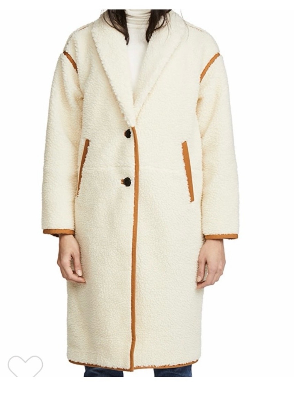 Madewell $280 Sherpa Teddy oversized top coat